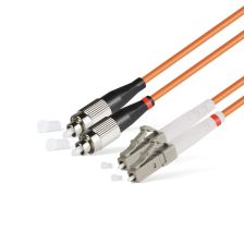 (Архив)Комм. шнур оптический Hyperline, Simplex FC/LC (UPC), OM2 50/125, LSZH, 10м, цвет: оранжевый
