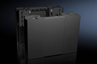 Цоколь (к шкафу) Rittal VX25, комплект 2 шт, угловой, 200х400 мм (ВхШ), для шкафов RITTAL, цвет: чёрный