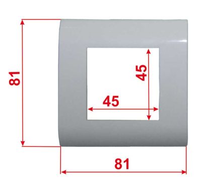 Рамка Lanmaster LAN-FR45x45-WH