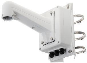 Кронштейн HIKVISION, 209х310х396,5 (ШхГхВ), на столб, для систем видеонаблюдения, материал: алюминий, цвет: белый