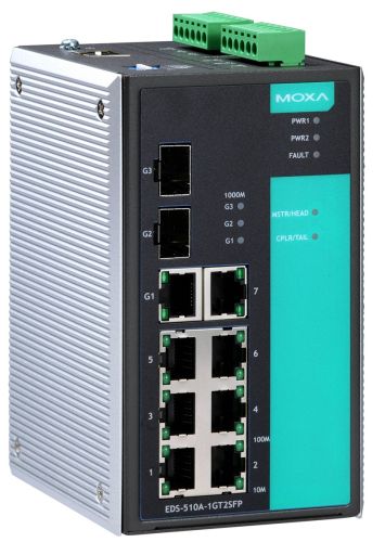 Коммутатор MOXA EDS-510A-1GT2SFP