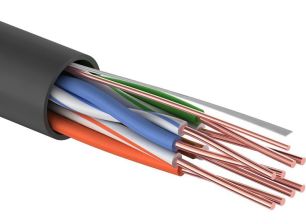 (Архив)Кабель витая пара Proconnect, PE, U/UTP, кат. 5е, проводник Ø 0,5мм, 305м, бухта, тип прокладки: снаружи зданий, цвет: серый, CCA - омедненная 