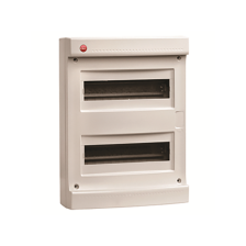 Щит электрический настенный DKC RAM base IP40, 2ряд. 24мод., дверь: без двери, корпус: пластик, цвет: серый