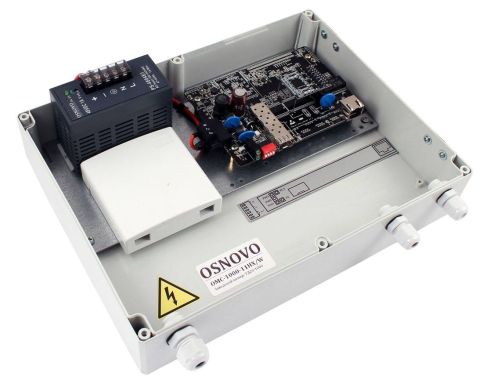 Медиаконвертер OSNOVO OMC-1000-11HX/W