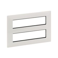 Рамка Legrand Valena Life, 2х4х2 модуля, 172х246х10 мм (ВхШхГ), плоская, горизонтальная, цвет: белый (LEG.752146)