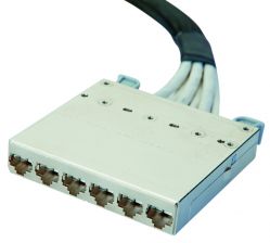 Сборка кабельная разветвительная Eurolan, кат. 6, экр., F/UTP, RJ45, LSZH (нг(A)-HF), 10м, чёрный, кассета-кассета
