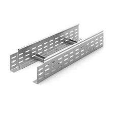 Лестничный лоток DKC L5 Combitech, трубчатый борт, стандартный, перфорированный, 200х100х3000 (ШхВхД), толщина: 1,5 мм, сталь, покрытие: цинк-ламель