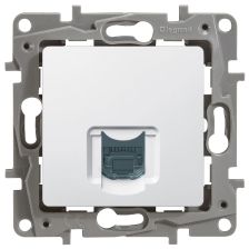 Розетка информационная Legrand Etika, 1x RJ45, кат. 5, неэкр., внутренняя, цвет: белый, (LEG.672241)