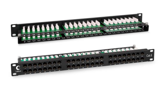 Коммутационная патч-панель Cabeus PLHD-48-Cat.6-Dual