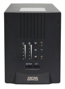 ИБП Powercom Smart King PRO+, 3000ВА, линейно-интерактивный, напольный, 170х450х226 (ШхГхВ), 230V,  однофазный, Ethernet, (SPT-3000)