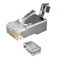 (Архив)Коннектор Eurolan, RJ45, кат. 6A, экр., 50 шт, цвет: белый, FTP