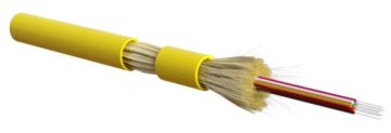 Кабель ВО Hyperline Tight Buffer,  16хОВ, SMF-28 9/125, LSZH, Ø 8,9мм, внутри зданий, небронированный, цвет: жёлтый