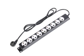 БРП (PDU) Basic Rem, Schuko х 9, вход Schuko, шнур 2 м, 45мм, 1ф 10А, чёрный