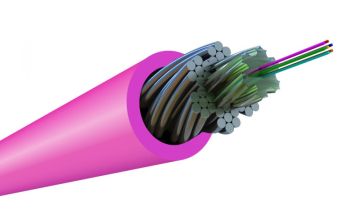 Кабель ВО Hyperline AWS1 Single Mode,  2хОВ, OM4 50/125, LSZH, Ø 4,2мм, внутри зданий, стальная проволока, цвет: пурпурный