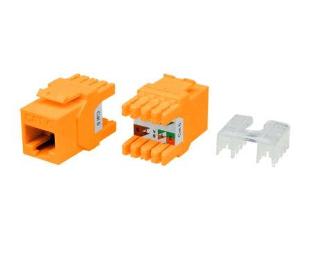 Модуль Hyperline KJ8-8P8C-C6-180-OR