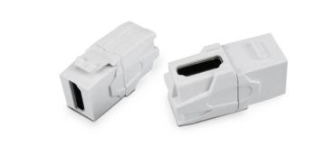 Модуль универсальный Hyperline, keystone, 1хHDMI (Type A), Toolless, неэкр., 1 шт, цвет: белый