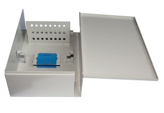 (Архив)Бокс оптический Cabeus, портов: 24, ST/FC, 24 хОВ, цвет: серый, (FO-WL-24ST)