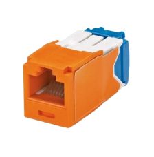 Модуль универсальный Panduit, mini-com, 1хRJ45(8P8C), CGJT, кат. 6A, 500 Мгц, неэкр., 1 шт, цвет: оранжевый