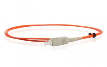 (Архив)Пигтейл Hyperline, SC (MM), OM4 50/125, 1м, серый хвостовик, цвет: оранжевый