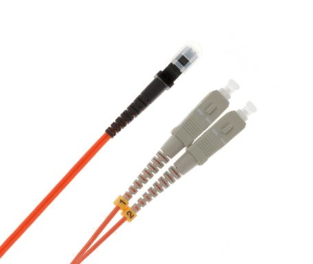 Коммутационный шнур оптический Hyperline FC-D2-62-MTRJF/PR-SC/PR-H-1M-LSZH-OR