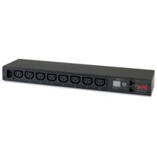 БРП (PDU) Basic APC, IEC 60320 С13 х 8, вход IEC 320 C14, шнур 2 м, 44мм, 1ф 10А, с приборами учета, чёрный