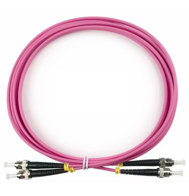 Коммутационный шнур оптический Cabeus FOP-50-OM4-ST-ST-3m