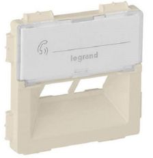 Лиц. панель розеточная Legrand Valena Life, 2х RJ45, 58х51 мм (ВхШ), плоская, rutenbeck, с держателем маркировки для розетки RJ45 Rutenbeck, цвет: сло