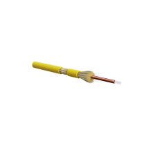 Кабель ВО Hyperline FO-DT-IN Tight Buffer,  4хОВ, SMF-28 9/125, HFLTx, Ø 4,9мм, внутри зданий, небронированный, цвет: жёлтый