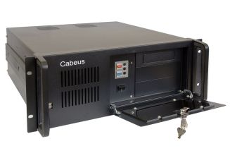 Серверный корпус Cabeus, 4U, 177х430х450 мм (ВхШхГ), 19", цвет: чёрный, без блока питания