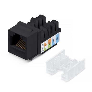 Модуль Cabeus KJ-RJ45-Cat.6-90-SW-BK