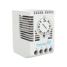 Термостат Pfannenberg FLZ, 72х40х36 мм (ВхШхГ), на DIN-рейку, 240V, серый, НЗ контакт с перемычкой