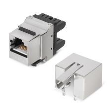 Модуль универсальный Cabeus, keystone, 1хRJ45(8P8C), Toolless, кат. 5е, экр., цвет: белый