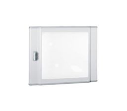 Дверь (к щиту) Legrand XL³ 160, выгнутая, стекло, для щитов h=450mm, цвет: серый