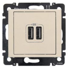 Розетка информационная Legrand Valena, USB, внутренняя, 51х58 мм (ВхШ), цвет: слоновая кость, экран 6 (774170)