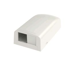 Коробка для наст. монтажа Panduit Mini-Com, внешняя, 26,92х49,5х92,7 мм (ВхШхГ), заглушка для второго модуля, цвет: белый