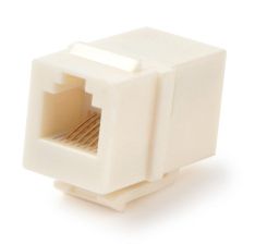 (Архив)Проходной адаптер (coupler) Hyperline, RJ12(6p6c), keystone, кат. 2, неэкр., цвет: белый