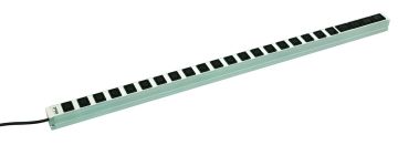 Блок силовых розеток Zpas, IEC 60320 С13 х 10, IEC 60320 С19 х 2, вход Schuko, шнур 3 м, 44мм 16А, серый