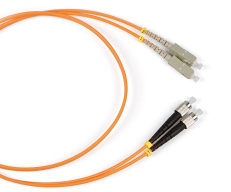 Коммутационный шнур оптический Hyperline FC-D2-62-FC/PR-SC/PR-H-20M-LSZH-OR
