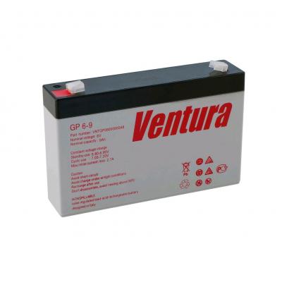 Аккумулятор для ИБП Ventura GP, 94х34х151 мм (ВхШхГ),  необслуживаемый свинцово-кислотный,  6V/9 Ач, цвет: серый, (GP 6-9)