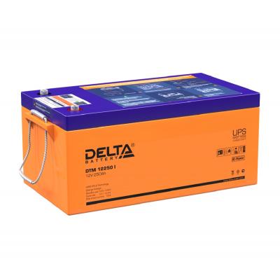 Аккумулятор для ИБП Delta Battery DTM I, 225х269х520 мм (ВхШхГ),  свинцово-кислотные,  12V/250 Ач, цвет: оранжевый, (DTM 12250 I)