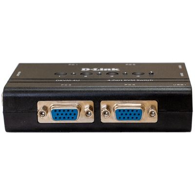Переключатель KVM D-Link, портов: 2 х USB/VGA, 100х100х200 мм (ВхШхГ)