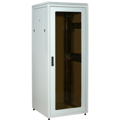 Шкаф телекоммуникационный напольный ITK LINEA N, IP20, 47U, 2270х800х800 мм (ВхШхГ), дверь: стекло, боковая панель: сплошная съемная, разборный, цвет: