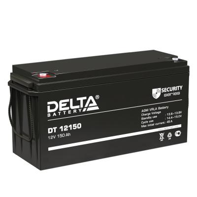 Аккумулятор для ИБП Delta Battery DT, 243х171х486 мм (ВхШхГ),  Необслуживаемый свинцово-кислотный,  12V/150 Ач, цвет: чёрный, (DT 12150)