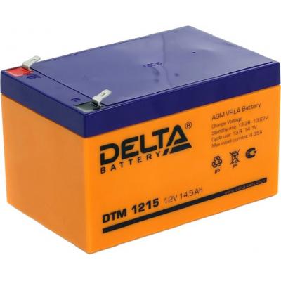 Аккумулятор для ИБП Delta Battery DTM, 98х98х151 мм (ВхШхГ),  Необслуживаемый свинцово-кислотный,  12V/14,5 Ач, цвет: оранжевый, (DTM 1215)