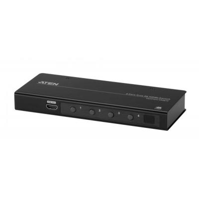 Переключатель KVM Aten, Altusen, портов: 4 х HDMI (Type A), 25х82,1х200 мм (ВхШхГ), RS232, цвет: чёрный