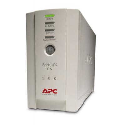 ИБП APC Back-UPS, 500ВА, линейно-интерактивный, напольный, 91х284х165 (ШхГхВ), 230V,  однофазный, (BK500EI)