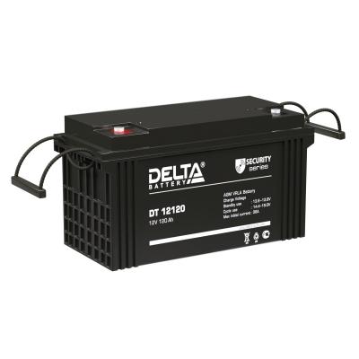 Аккумулятор для ИБП Delta Battery DT, 226х176х410 мм (ВхШхГ),  Необслуживаемый свинцово-кислотный,  12V/120 Ач, цвет: чёрный, (DT 12120)