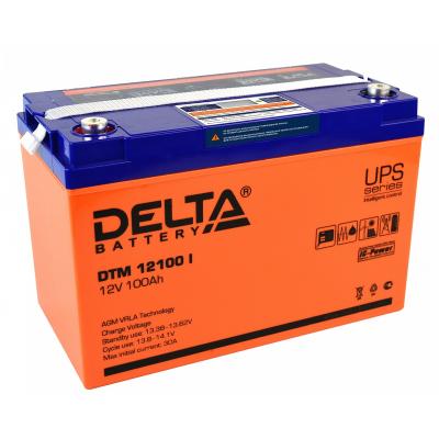 Аккумулятор для ИБП Delta Battery DTM I, 222х173х333 мм (ВхШхГ),  свинцово-кислотные,  12V/100 Ач, цвет: оранжевый, (DTM 12100 I)