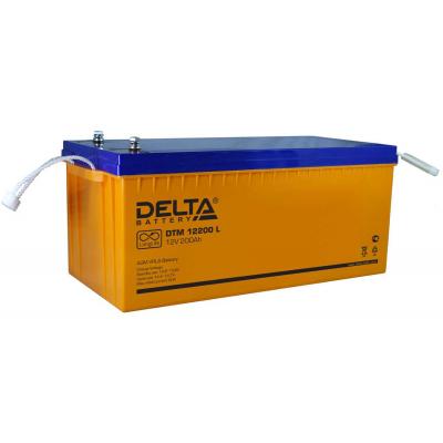 Аккумулятор для ИБП Delta Battery DTM L, 223х238х522 мм (ВхШхГ),  Необслуживаемый свинцово-кислотный,  12V/200 Ач, цвет: оранжевый, (DTM 12200 L)