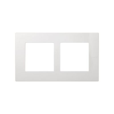Рамка Simon Simon 27 Play, 2 поста, 100х171 мм (ВхШ), плоская, универсальный, цвет: белый (2705620-030)